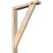 Ekena Millwork Traditional Block Smooth Bracket w/ Offset Brace, Douglas Fir, 3 1/2"W x 20"D x 28"H BKT0402X20X28TRA05SDF - alternate 1